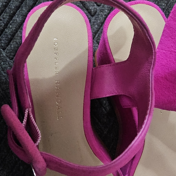Loeffler Randall Fuchsia Wedge Sandals - Picture 5 of 8